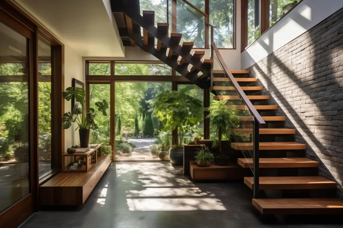 ai generated modern styled entryway