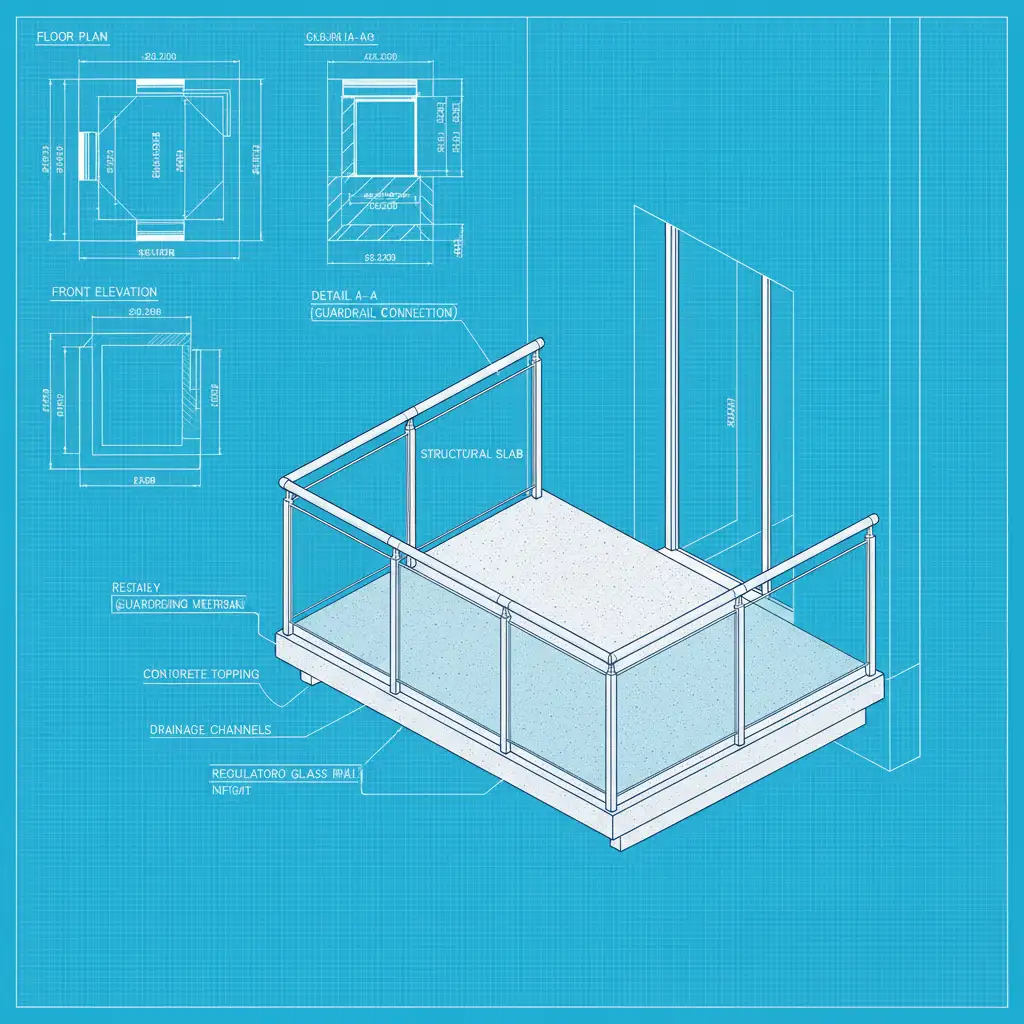cad plans for balcony