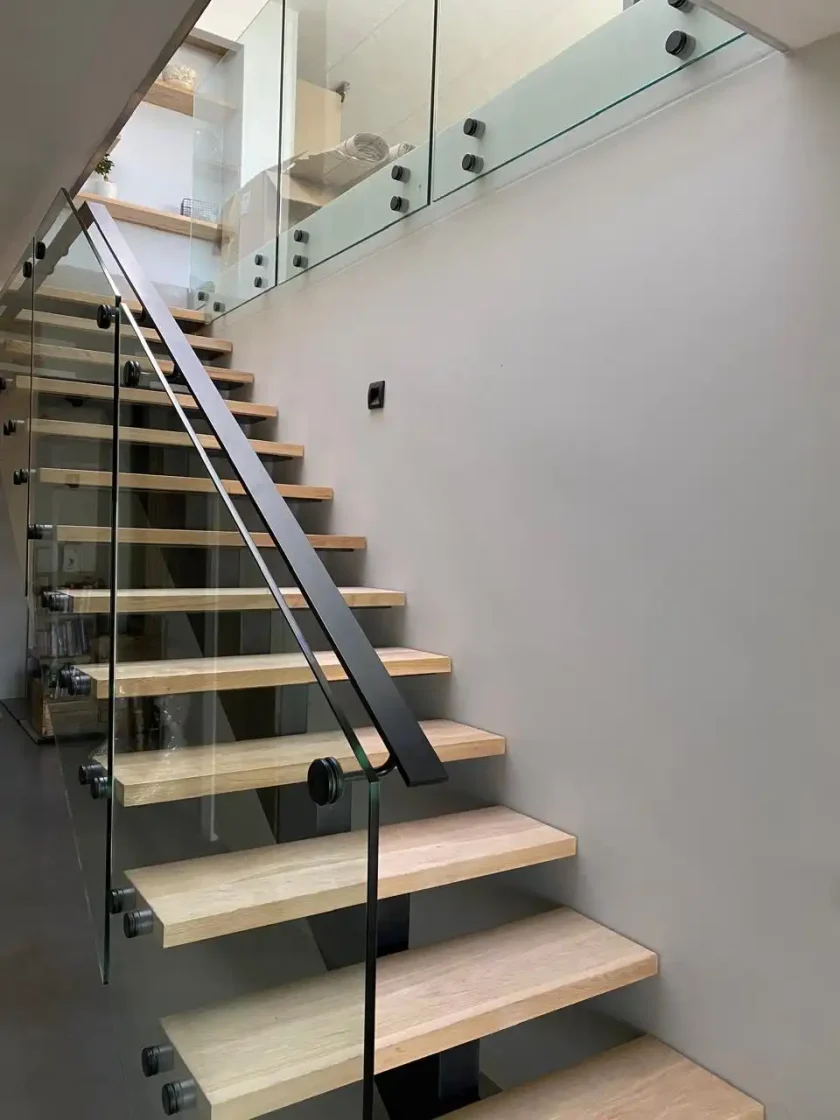 steel and glass mild steel balustrades staircases  021