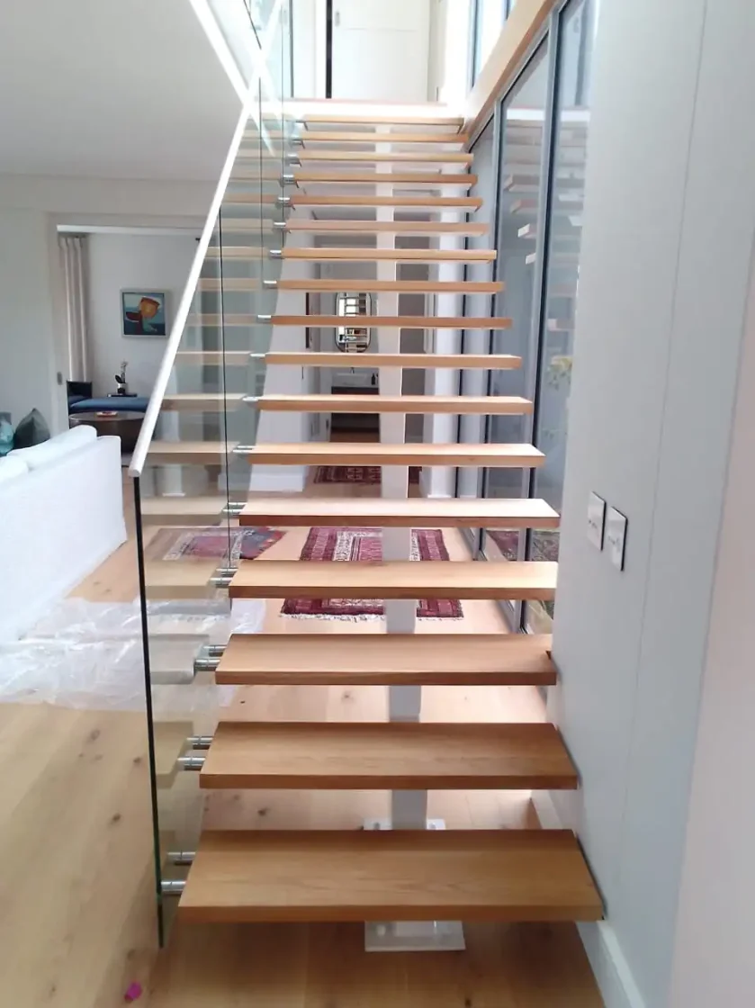 steel and glass mild steel balustrades staircases  023