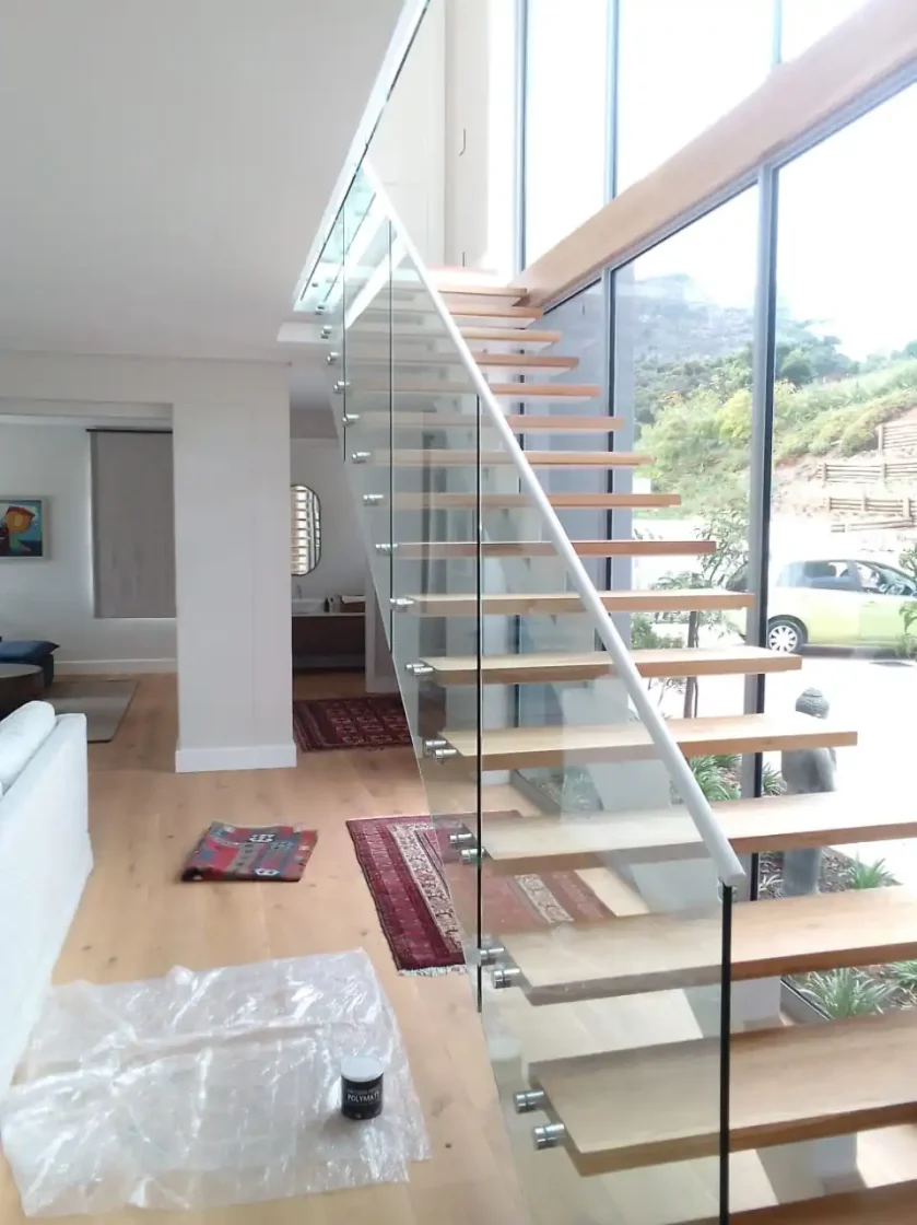 steel and glass mild steel balustrades staircases  026