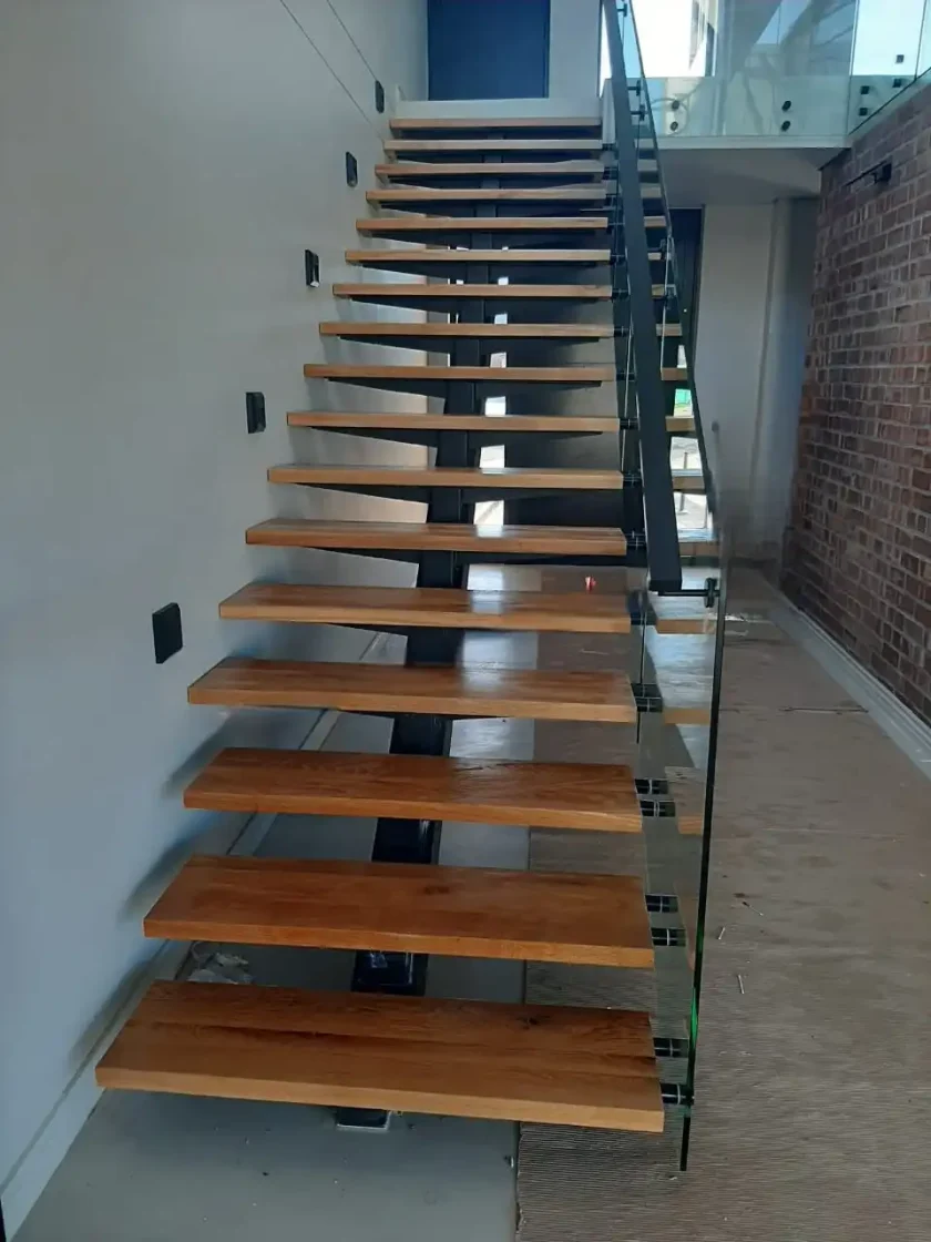 steel and glass mild steel balustrades staircases  028