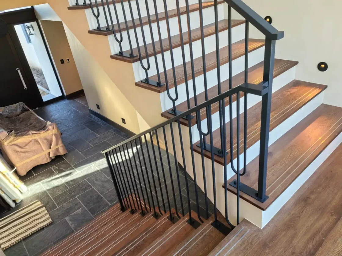 steel and glass mild steel balustrades staircases  034