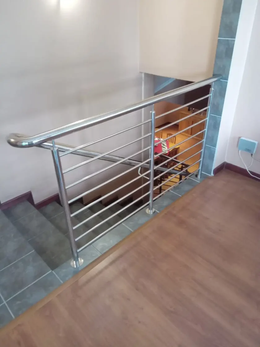 steel and glass stainless steel balustrades staircases  001